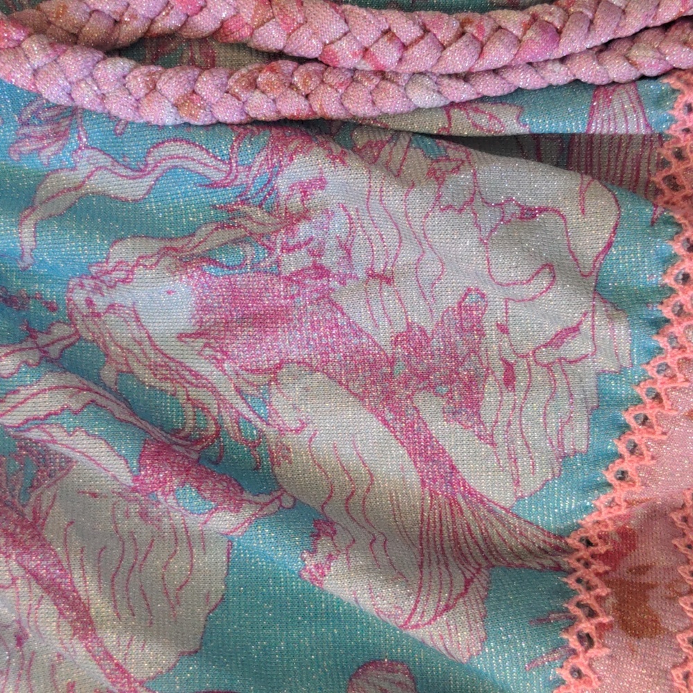 LoveShackFancy x Hurley Mermaid Shimmer Skirt Small New - Picture 5 of 7